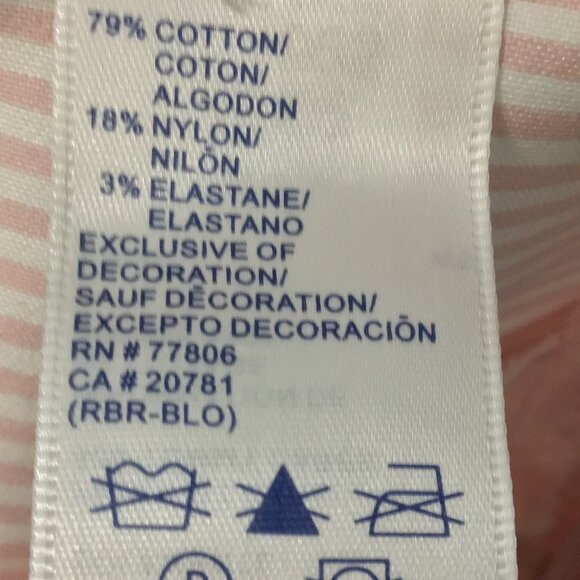 Tommy Hilfiger, Pink and White Striped Capri Pants Size 14. NWOT condition. - Picture 9 of 9